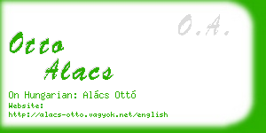otto alacs business card